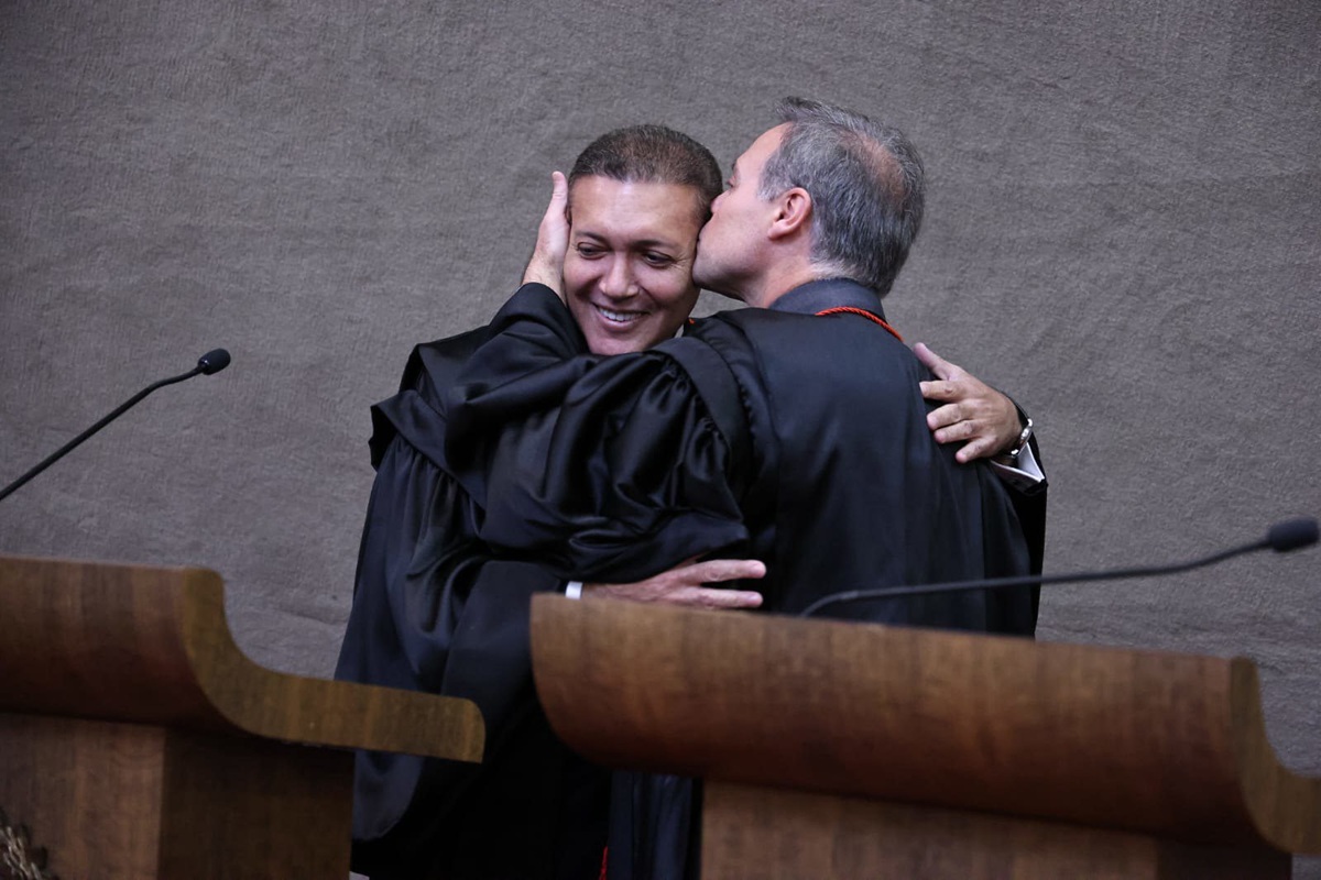 Kassio Nunes Marques e André Mendonça em foto de Antônio Augusto/STF
