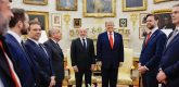 Presidente da República, Luiz Inácio Lula da Silva, durante Encontro com o Presidente dos Estados Unidos, Donald Trump. Foto: Ricardo Stuckert / PR