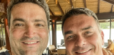 O advogado Willer Tomaz e o senador Flávio Bolsonaro (PL) Imagem: Reprodução / WillerTomaz via X