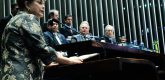 Dilma Rousseff discursa no Senado - foto de Geraldo Magela - Agência Senado