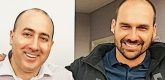 Fernando Cerimedo e Eduardo Bolsonaro - Reprodução redes