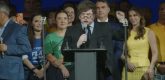 JavIer Milei discursa em convenção do Partido Liberal, no Brasil | Crédito: Reprodução